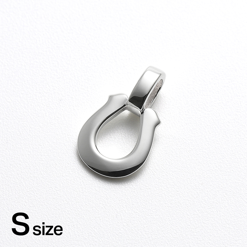 Small Horseshoe Pendant - Silver