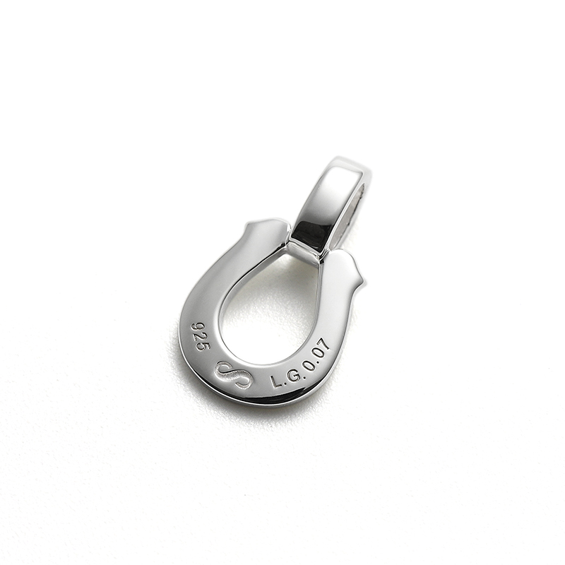 Small Lux Horseshoe Pendant w/LG Diamond