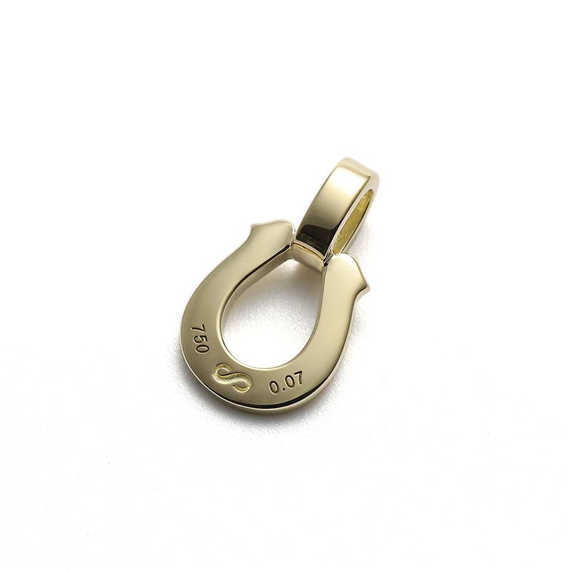 Small Lux Horseshoe Pendant - K18Yellow Gold w/Diamond
