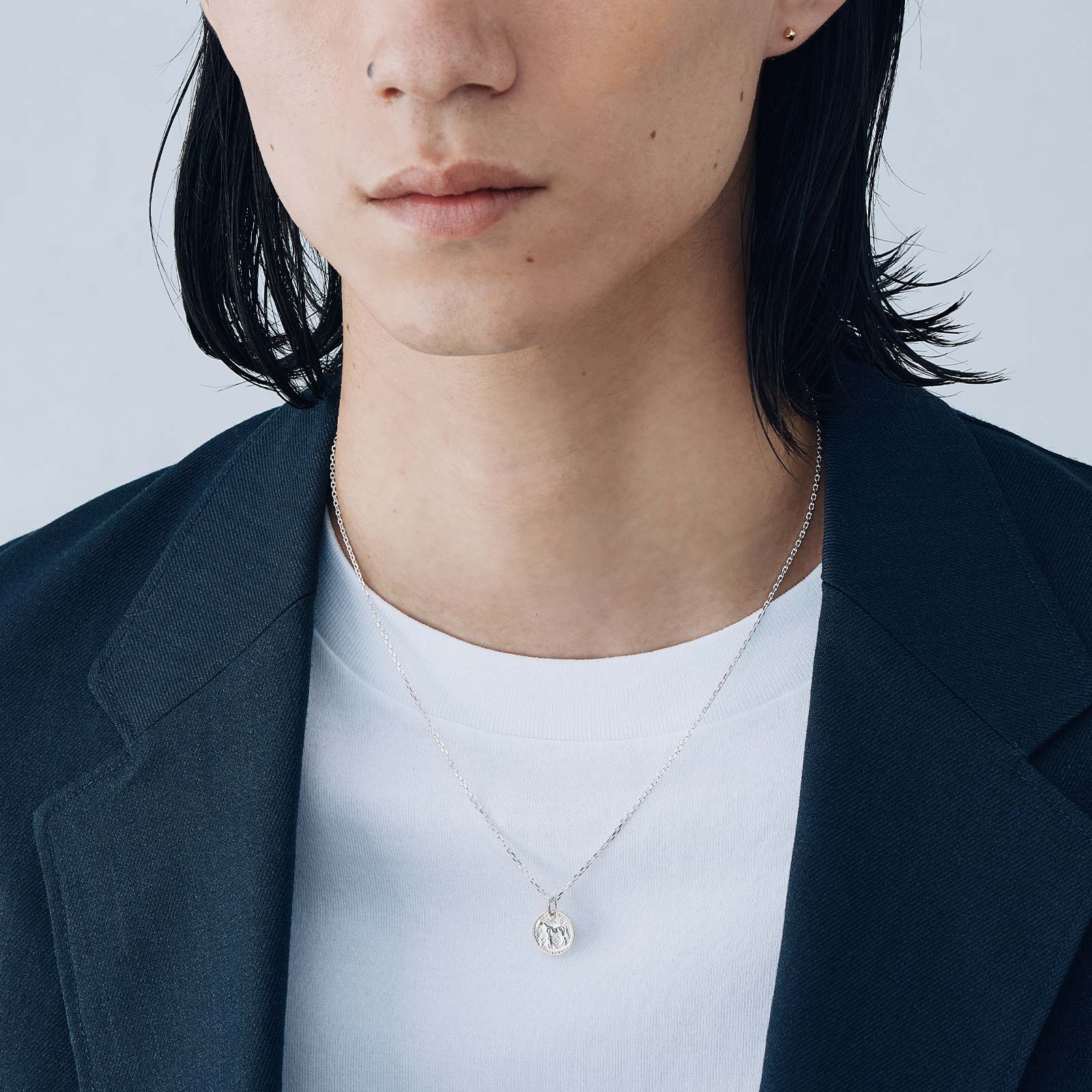 ラックホースコインペンダント - シルバー