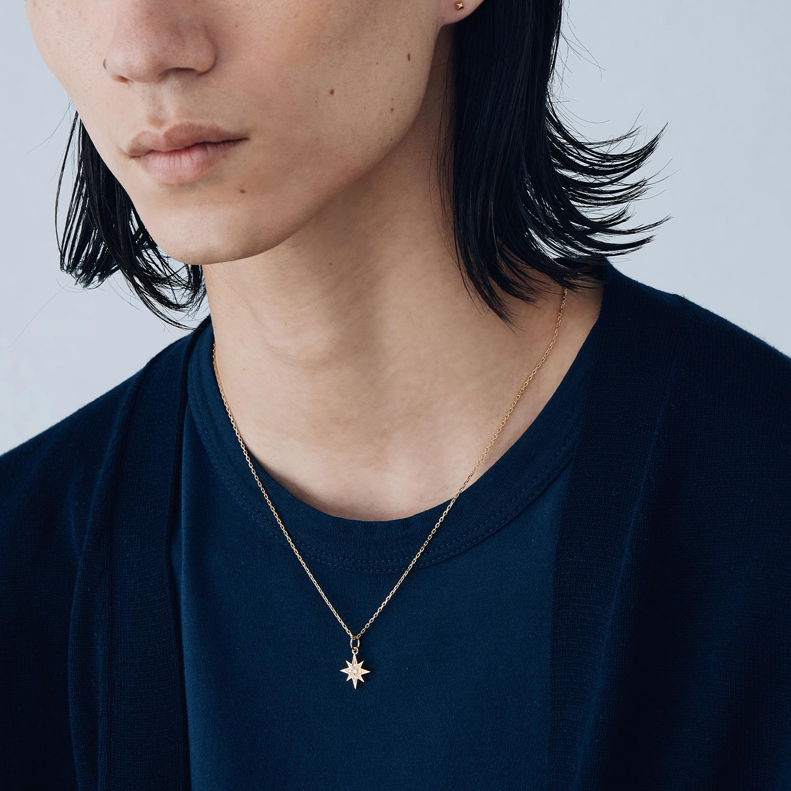 サンスターペンダント - K18イエローゴールド w/ダイヤモンド