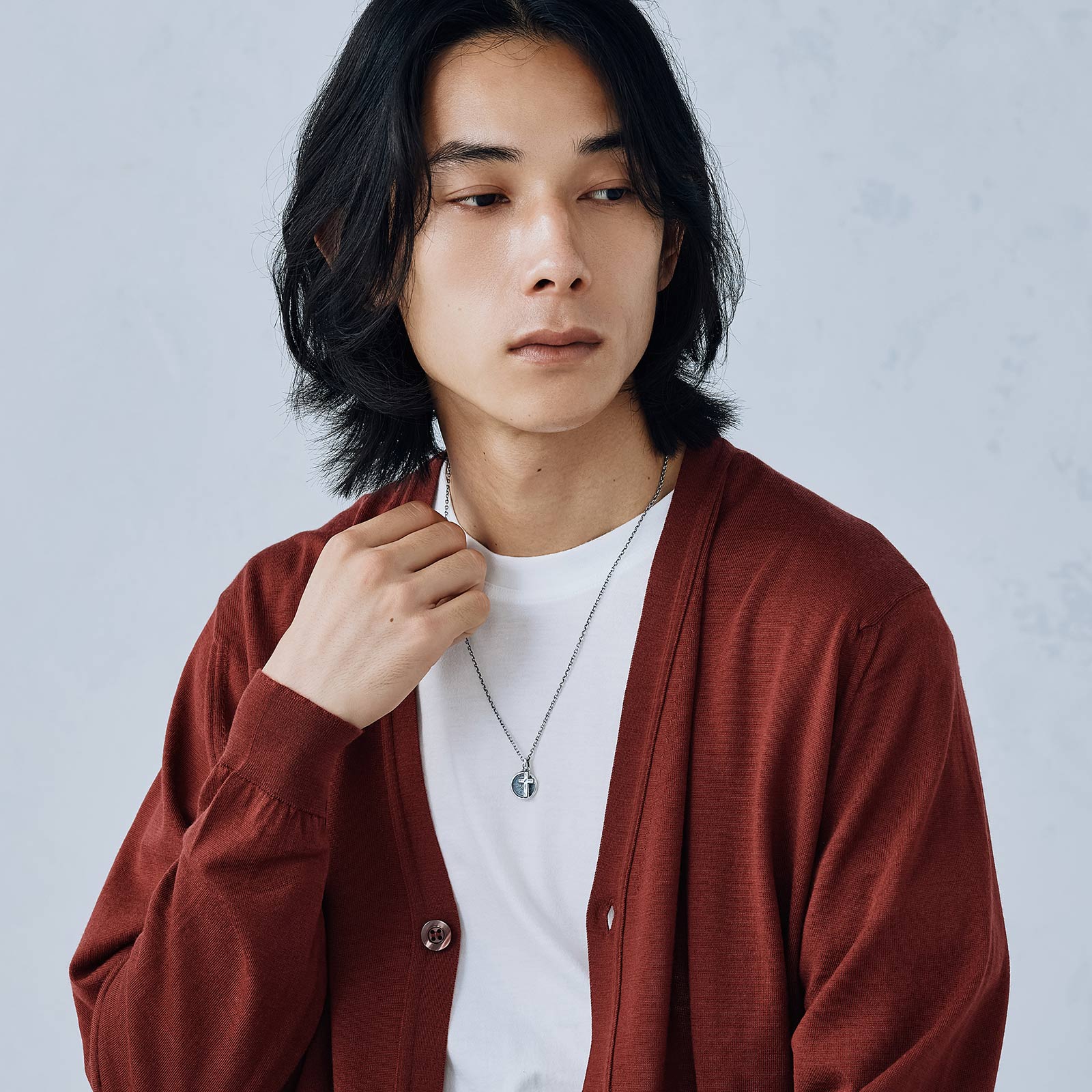 SYMPATHY OF SOUL（シンパシーオブソウル） Edge Cross Pendant