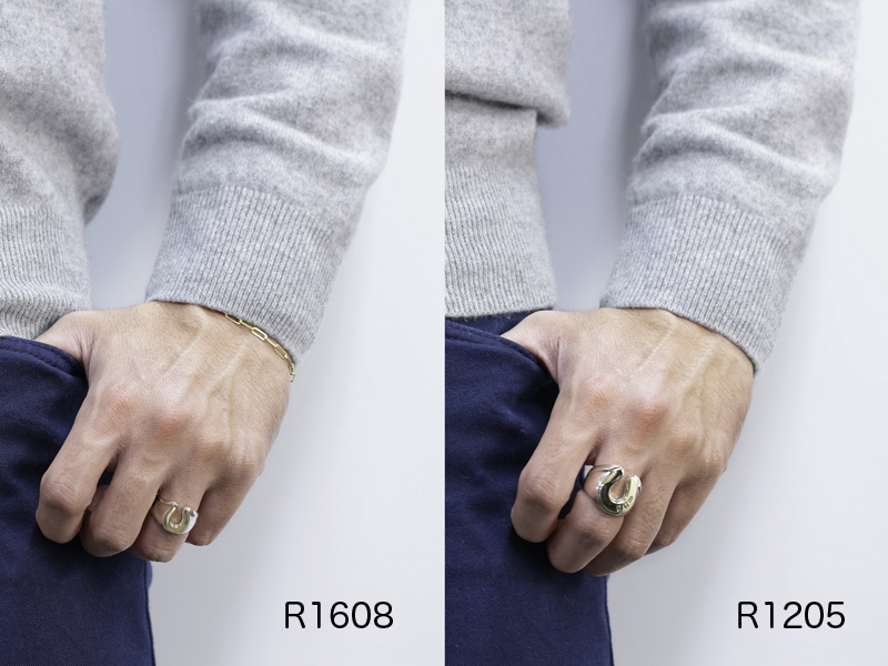 【受注販売商品 ※納期：約2ヶ月】Large Horseshoe Combination Ring - All  Silver（ラージホースシューコンビネーションリング - オールシルバー） SYMPATHY OF SOUL（シンパシーオブソウル）