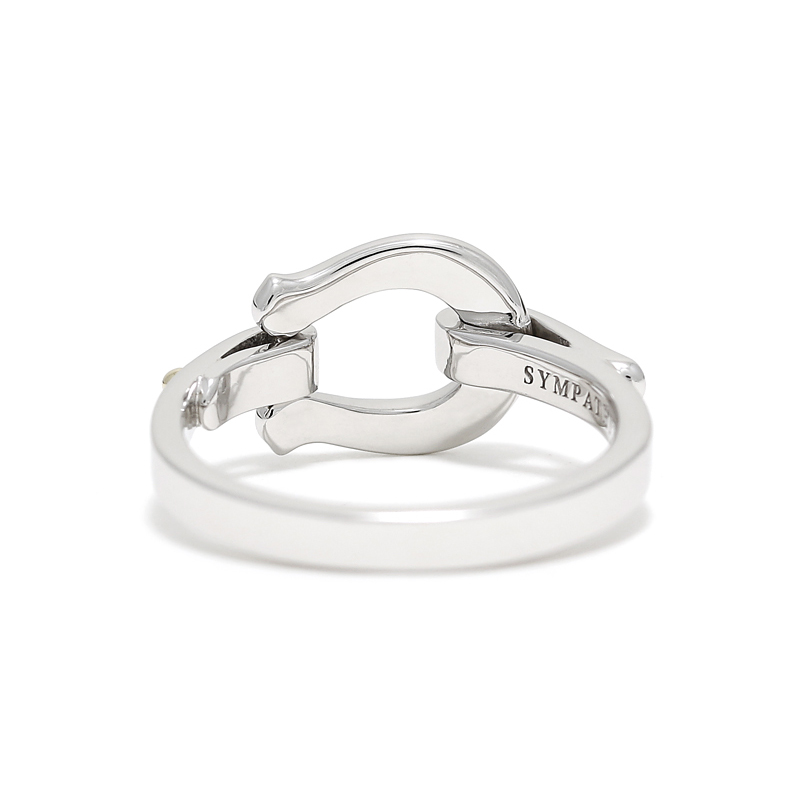 Horseshoe Band Ring - Silver