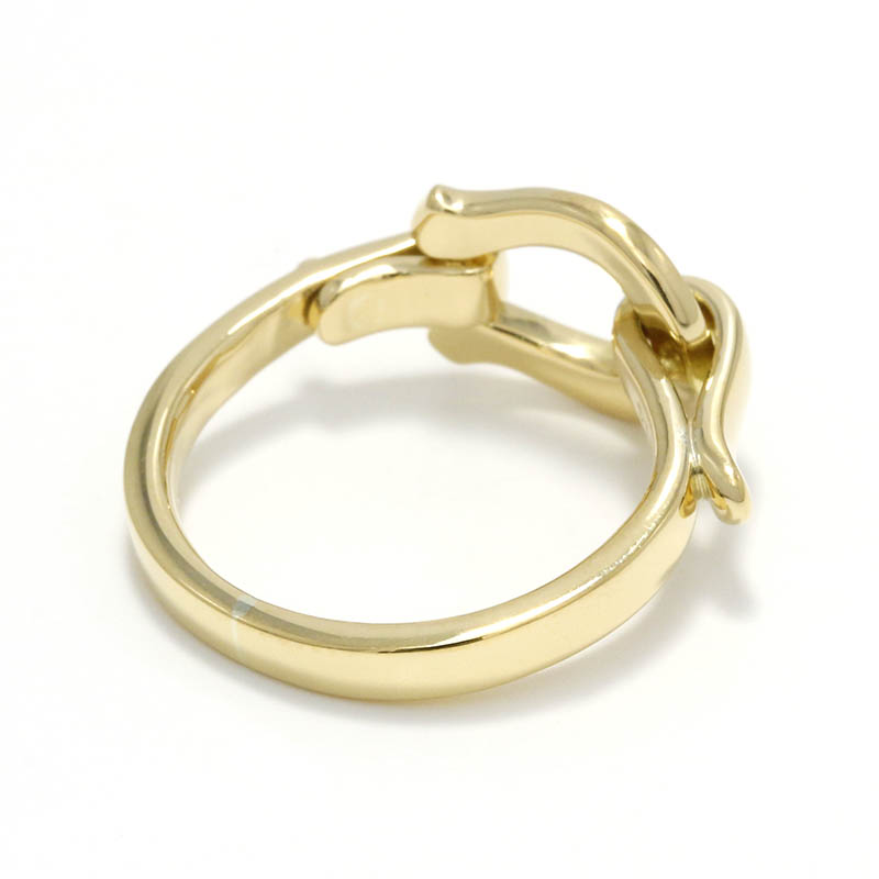 Horseshoe Band Ring - K18Yellow Gold w/Diamond