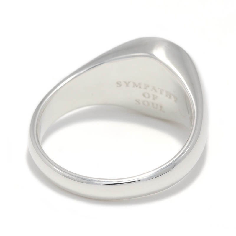 Oval Signature Ring - Silver w/Ash Diamond