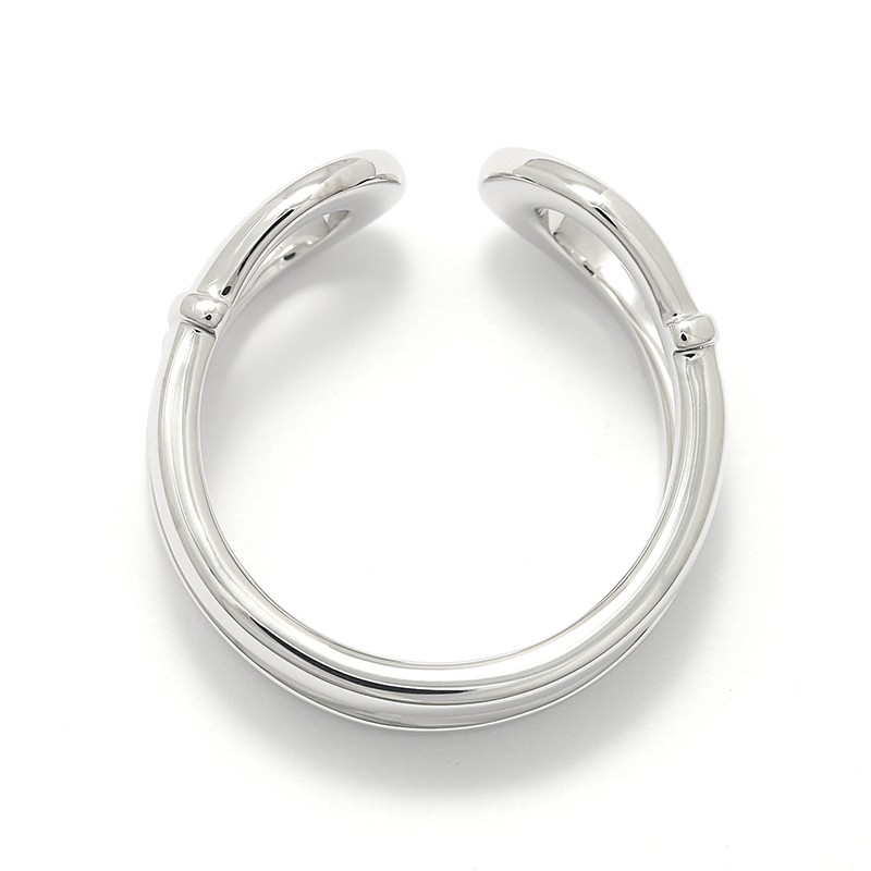 Double Horseshoe Ring - Silver