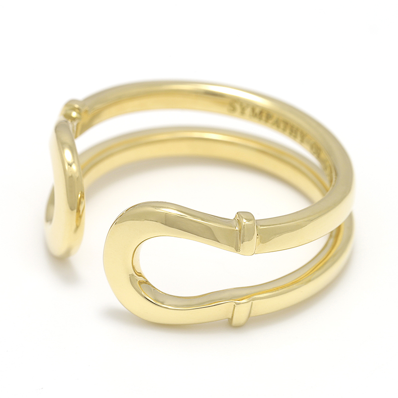 Double Horseshoe Ring - K18Yellow Gold