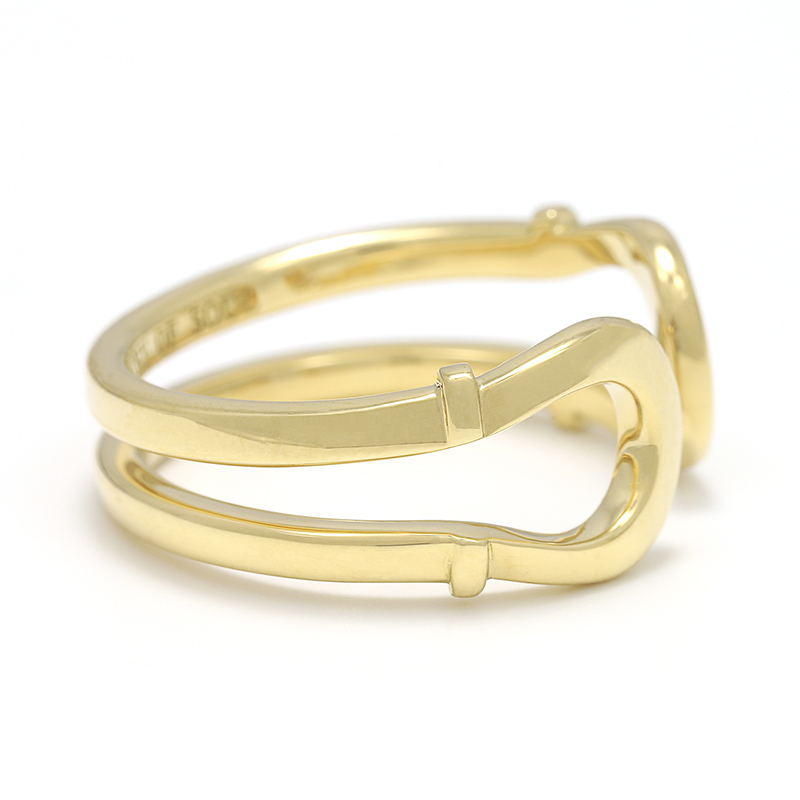 Double Horseshoe Ring - K18Yellow Gold