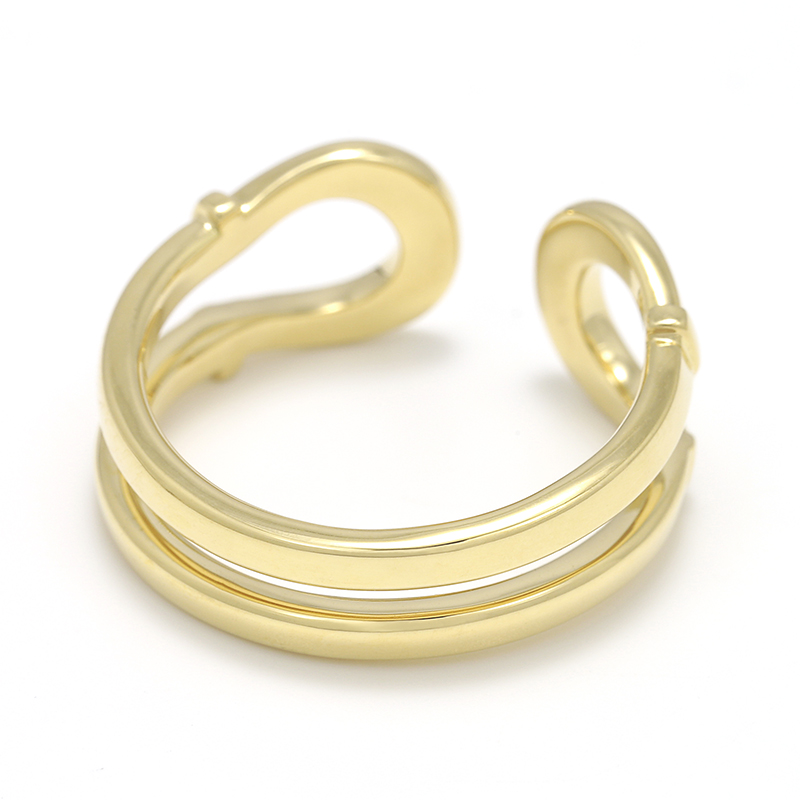 Double Horseshoe Ring - K18Yellow Gold