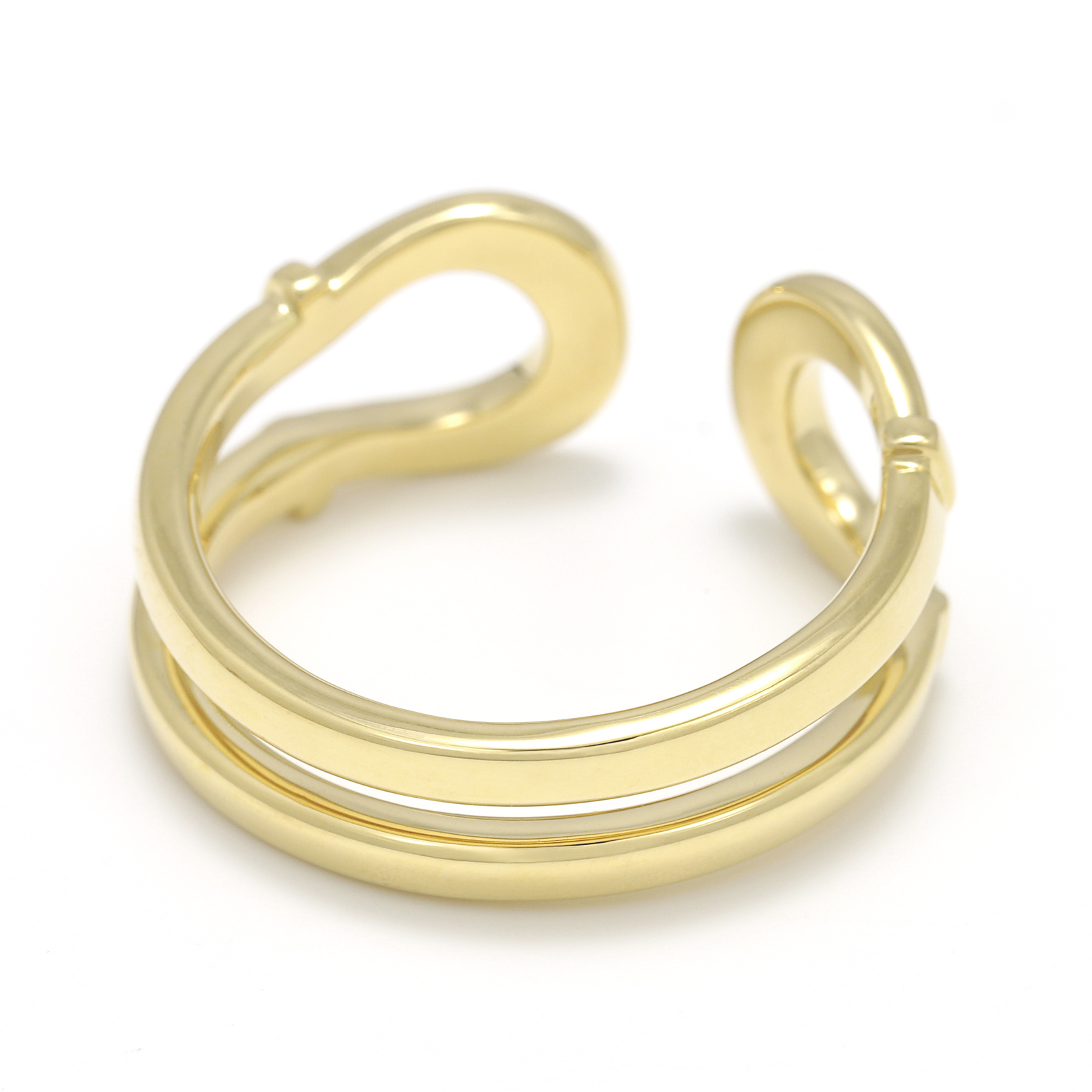 Double Horseshoe Ring - K18Yellow Gold