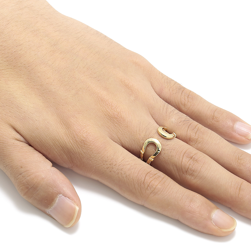 Double Horseshoe Ring - K18Yellow Gold