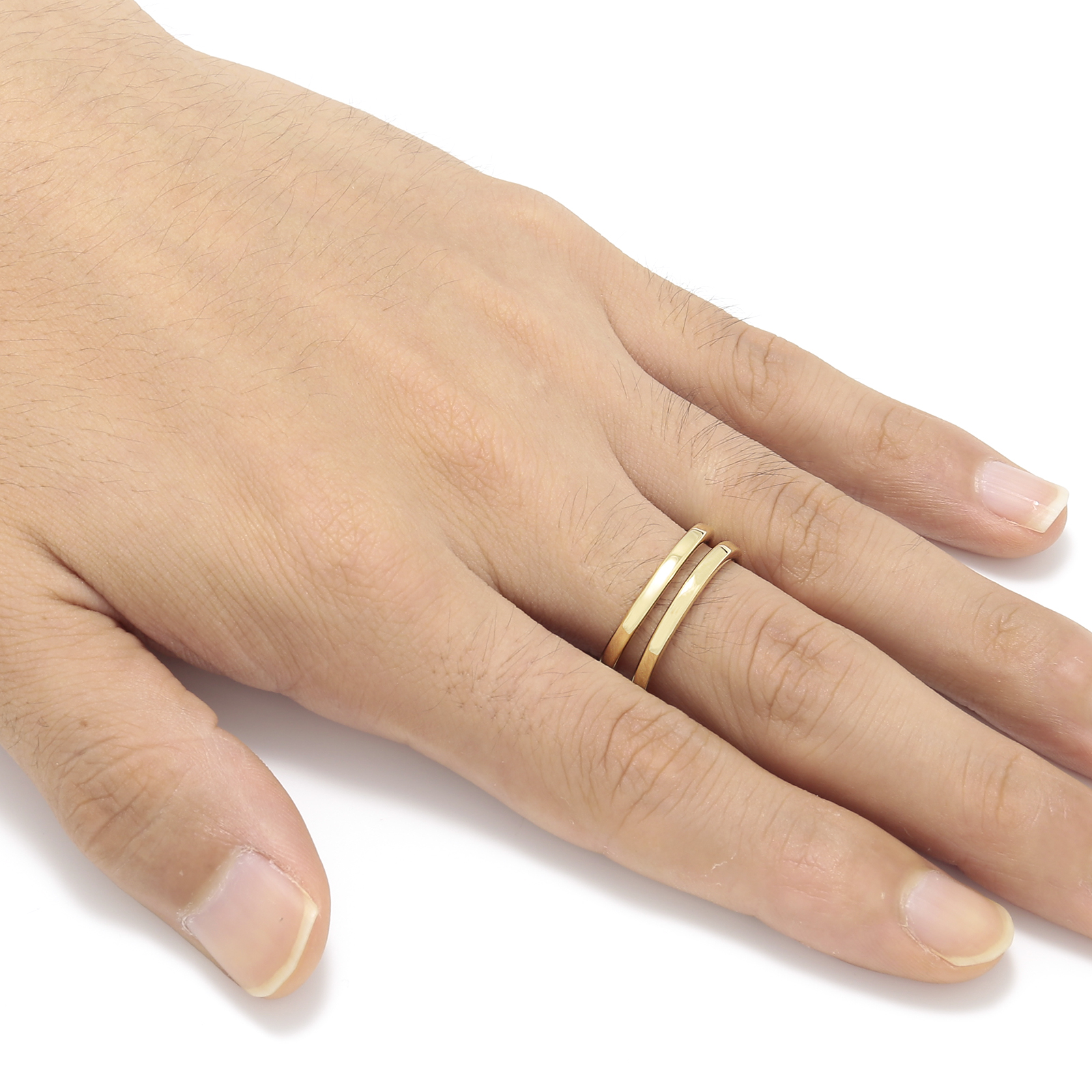 Double Horseshoe Ring - K18Yellow Gold