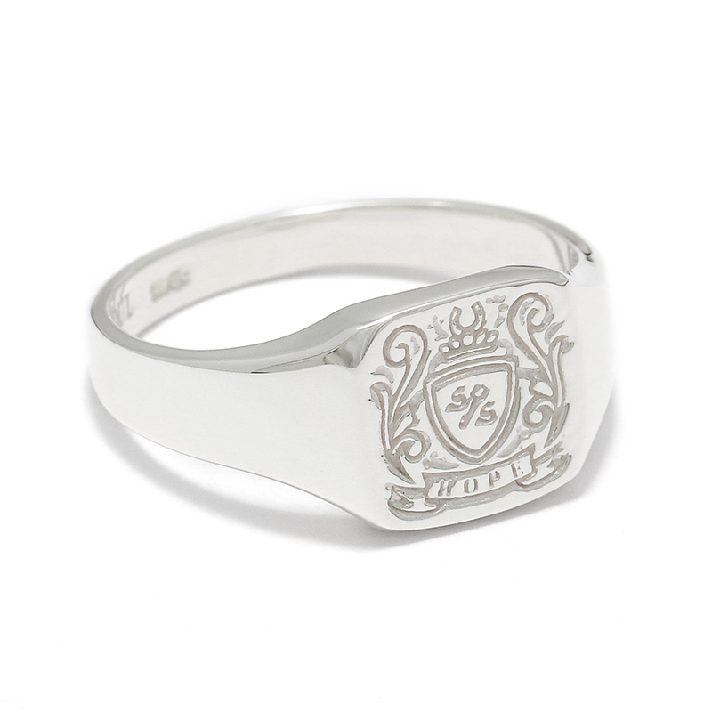 Small Signature Ring - Silver