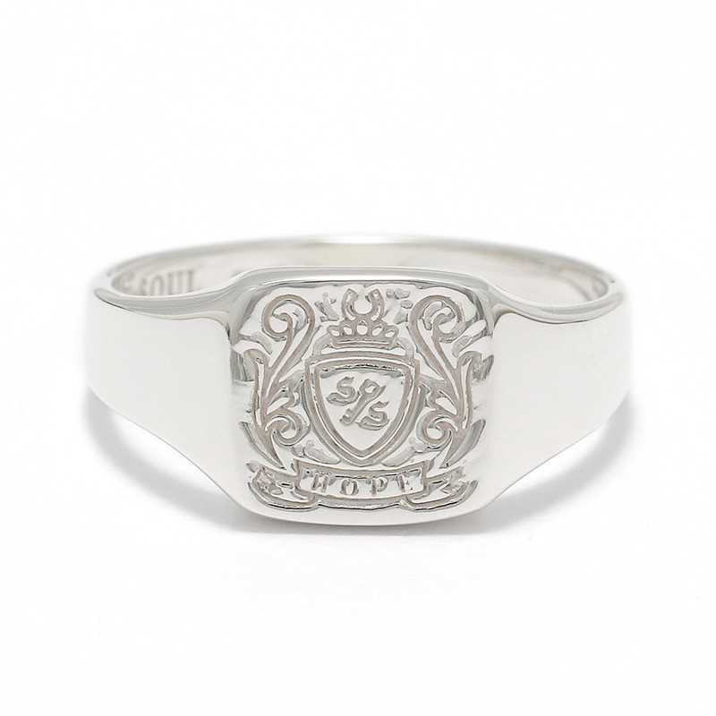 Small Signature Ring - Silver