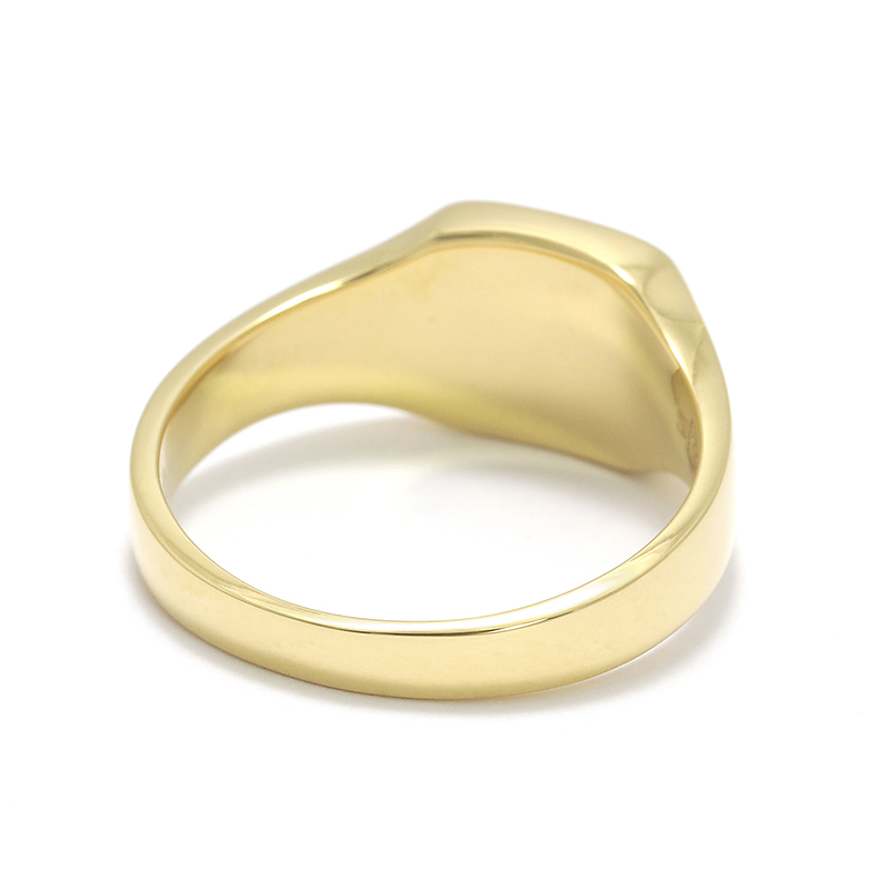 Small Signature Ring - K18Yellow Gold