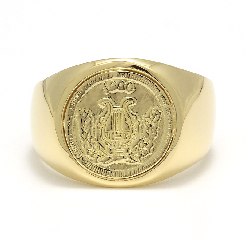 Classic Coin Ring / Good Luck - K18Yellow Gold（クラシックコインリング / グッドラック -  K18イエローゴールド）　SYMPATHY OF SOUL（シンパシーオブソウル）
