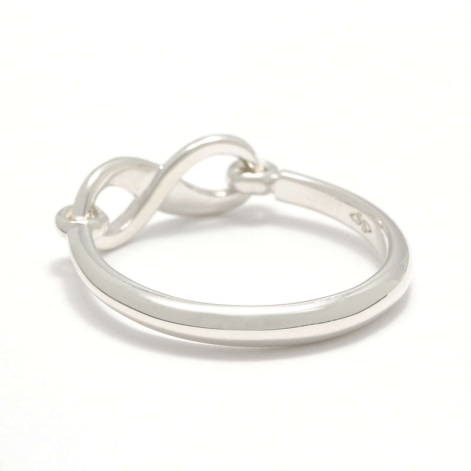 Infinity Band Ring - Silver w/CZ