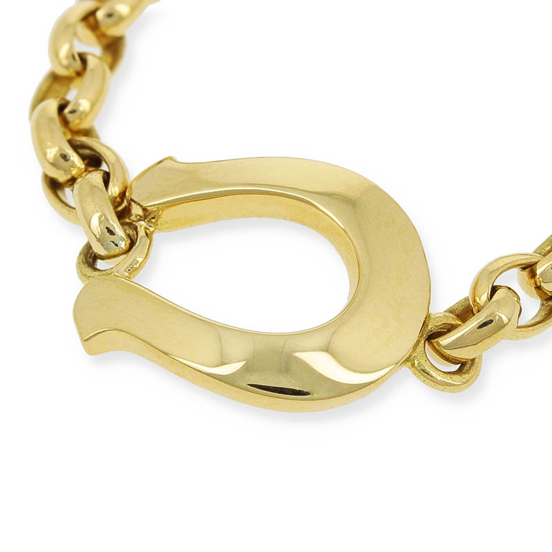 Horseshoe Chain Ring - K18Yellow Gold