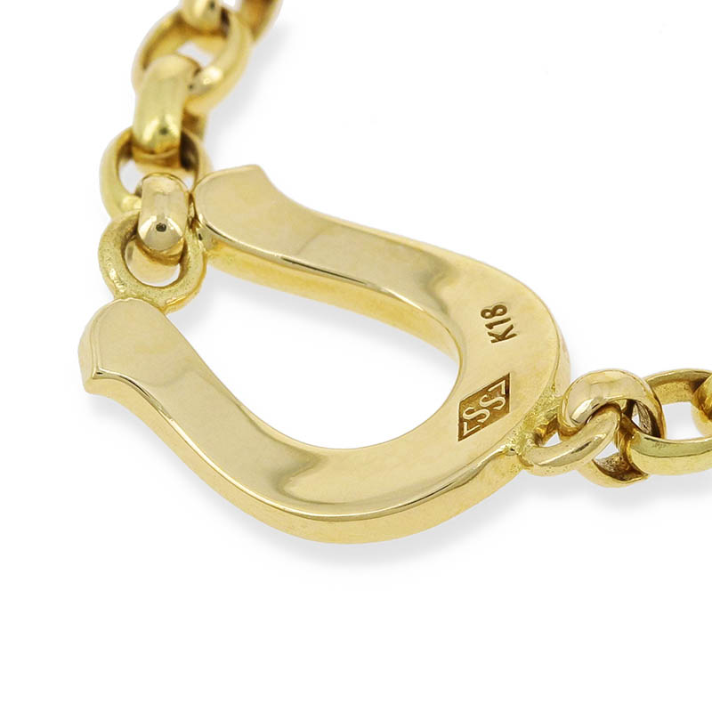 Horseshoe Chain Ring - K18Yellow Gold