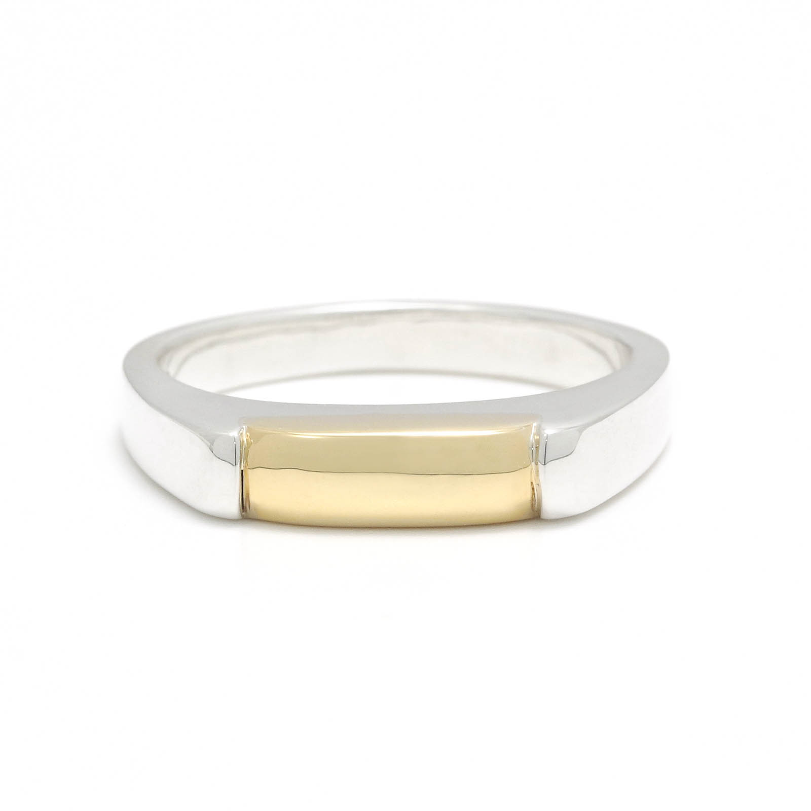 Slice Ring - Silver w/K18Yellow Gold