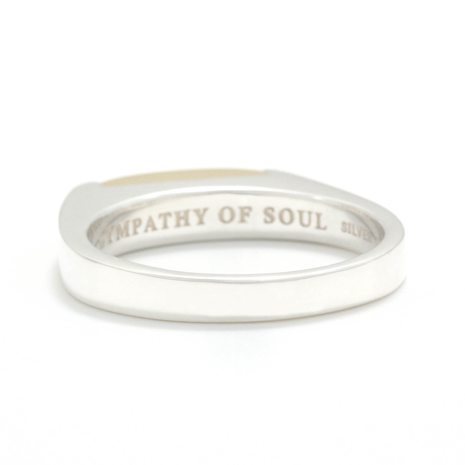 Slice Ring - Silver w/K18Yellow Gold