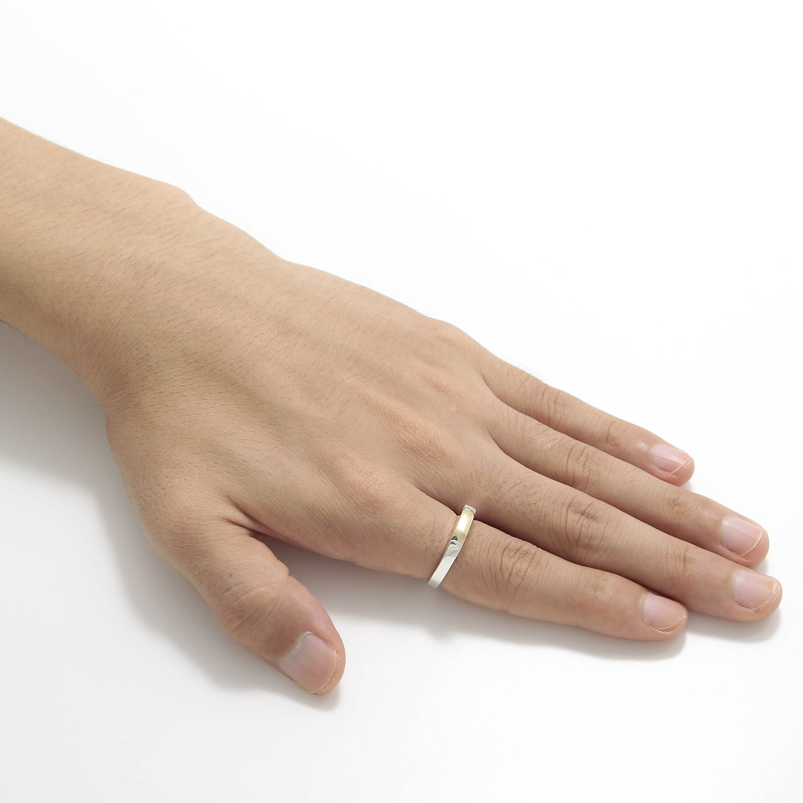 Slice Ring - Silver w/K18Yellow Gold