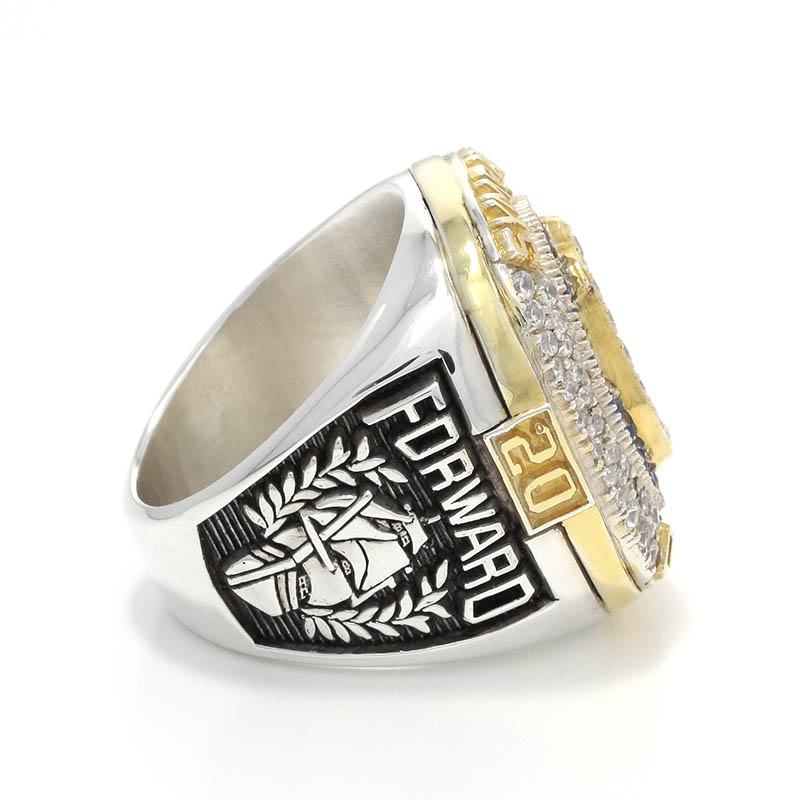 15th Anniversary Champion Ring - Silver×Gold Coating w/CZ