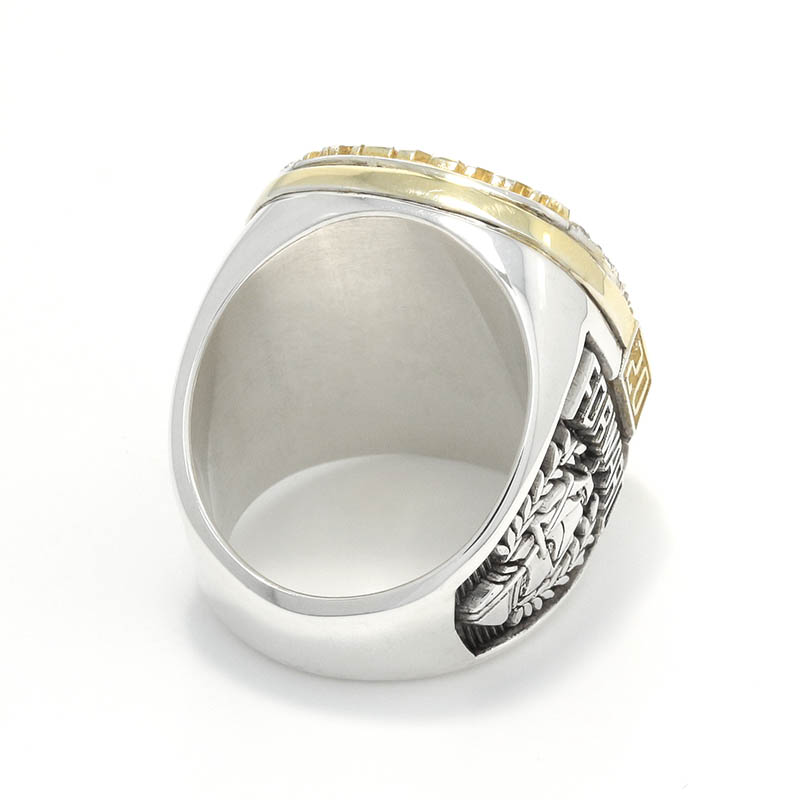 15th Anniversary Champion Ring - Silver×Gold Coating w/CZ