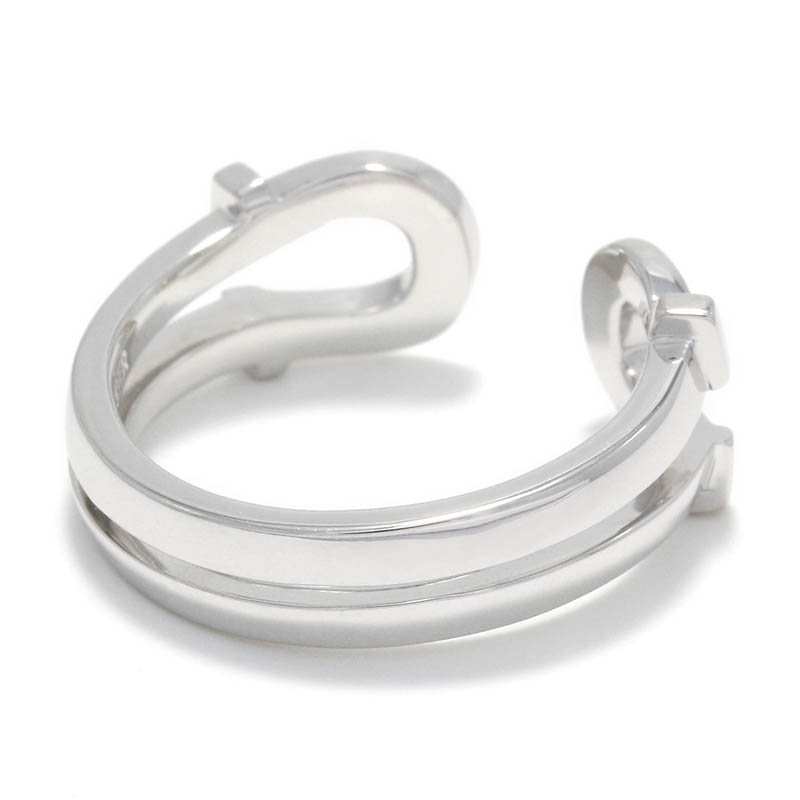 Double Horseshoe Ring Small - Silver