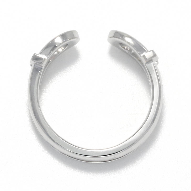 Double Horseshoe Ring Small - Silver