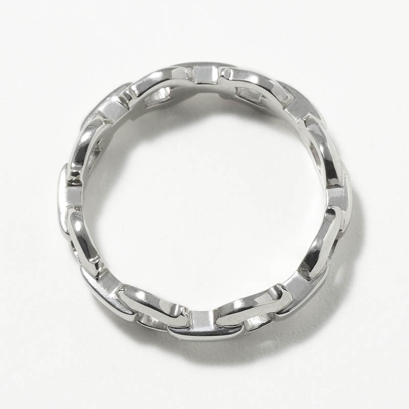 Horseshoe Link Ring - Silver