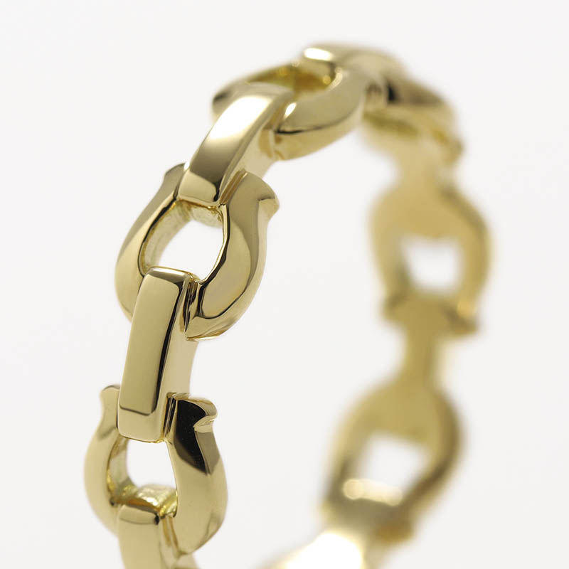 Horseshoe Link Ring - K18Yellow Gold