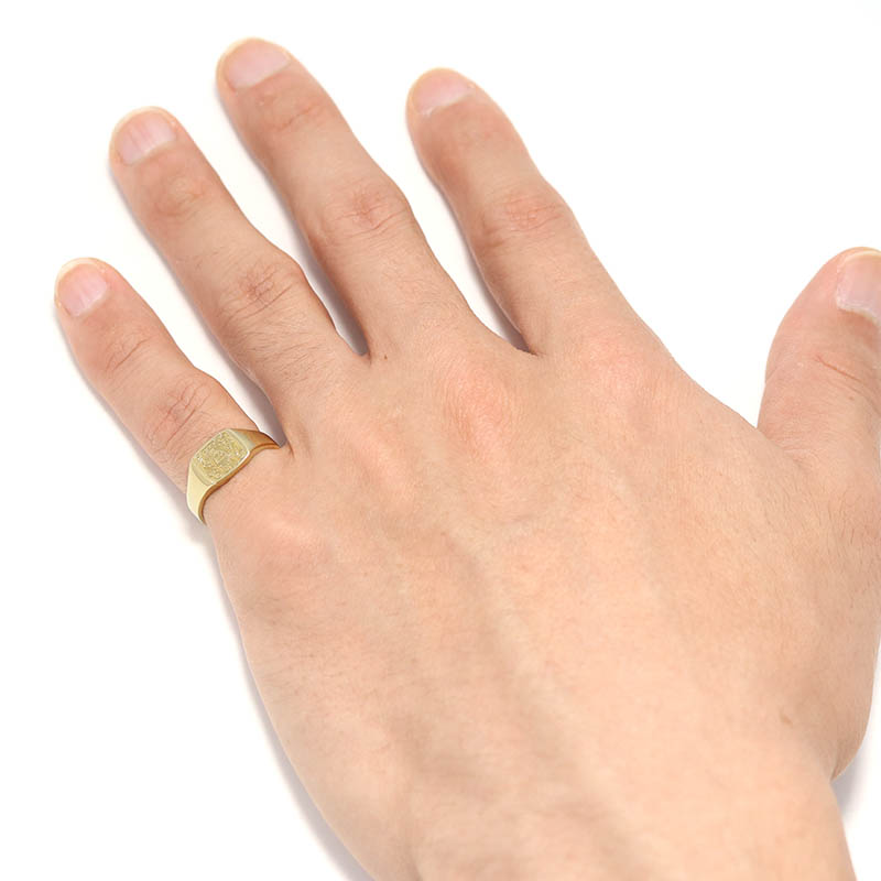 Small Signet Ring - K18Yellow Gold