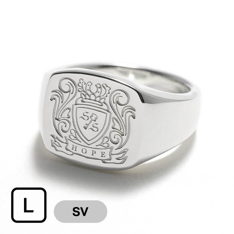 Large Signet Ring - Silver