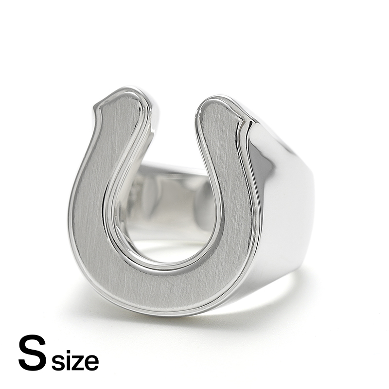 Small Horseshoe Ring - Silver