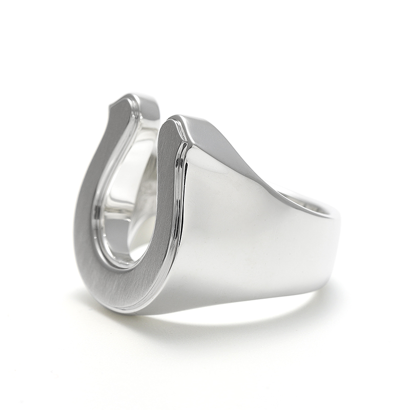 Small Horseshoe Ring - Silver