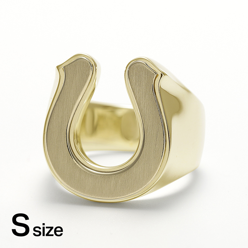 Small Horseshoe Ring - K18 Yellow Gold