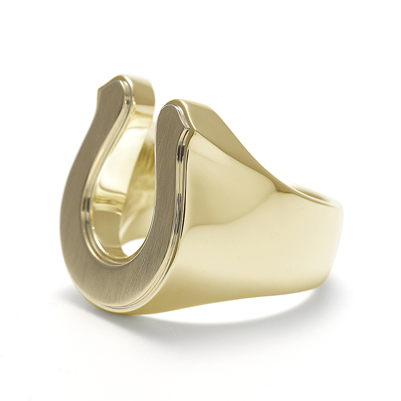 Large Horseshoe Ring - K18 Yellow Gold