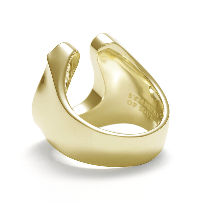 Large Horseshoe Ring - K18 Yellow Gold