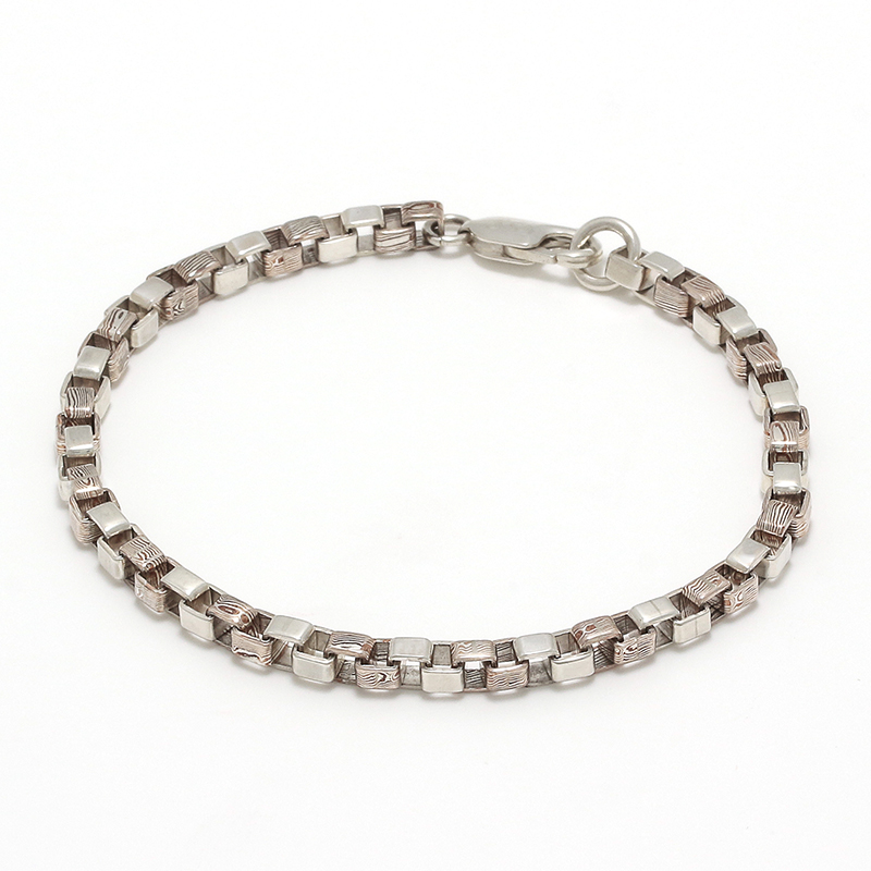 MOKUME Combination Venetian Chain Bracelet