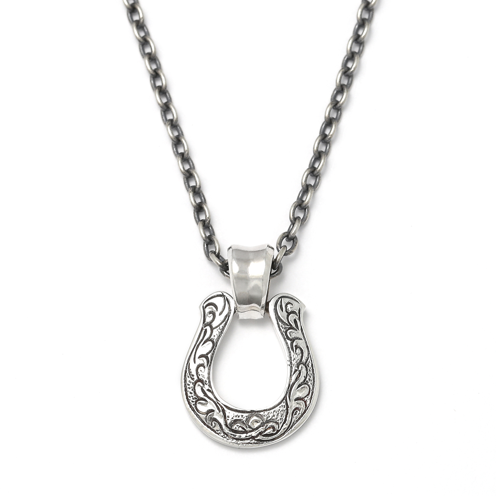 Suman Dhakhwa×SYMPATHY OF SOUL Large Horseshoe Carving Necklace