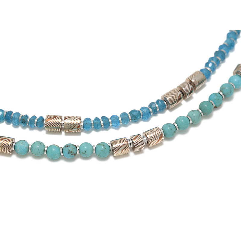 MOKUME Slice Beads Anklet