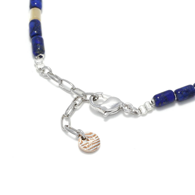 Tube Beads Anklet / Lapislazuli