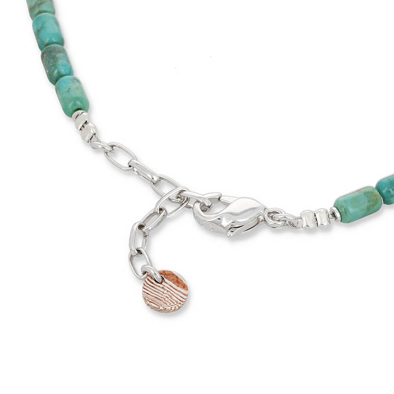 Tube Beads Anklet / Turquoise