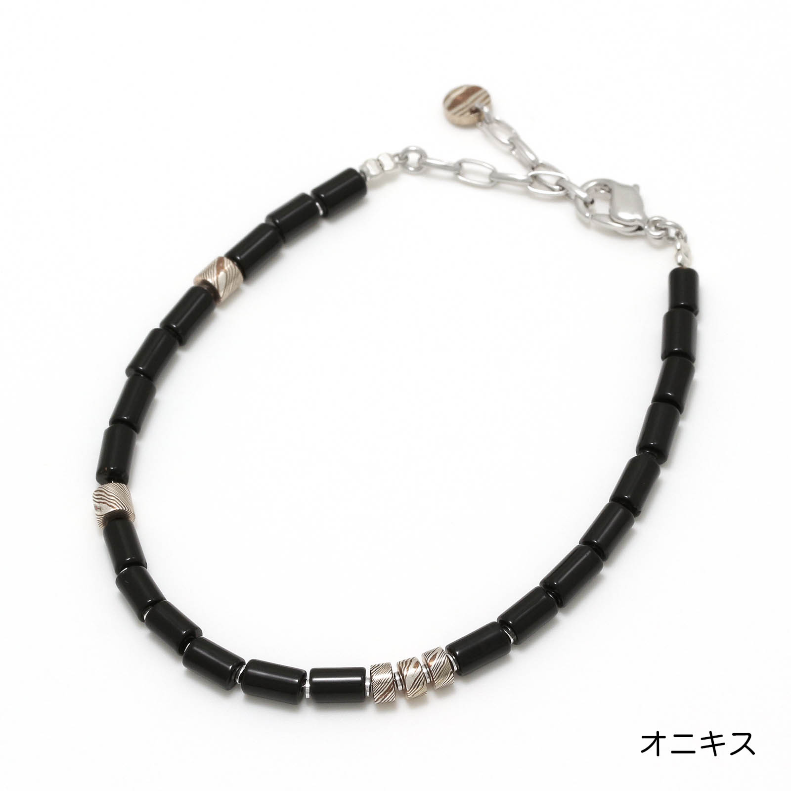 Tube Beads Bracelet - Onyx