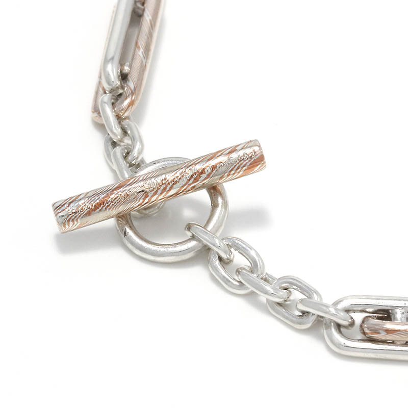 Double Link Bracelet / MOKUME×Silver