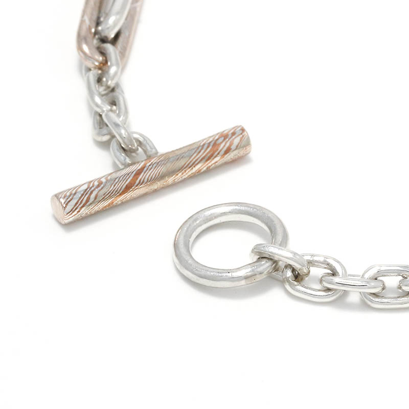 Double Link Bracelet / MOKUME×Silver