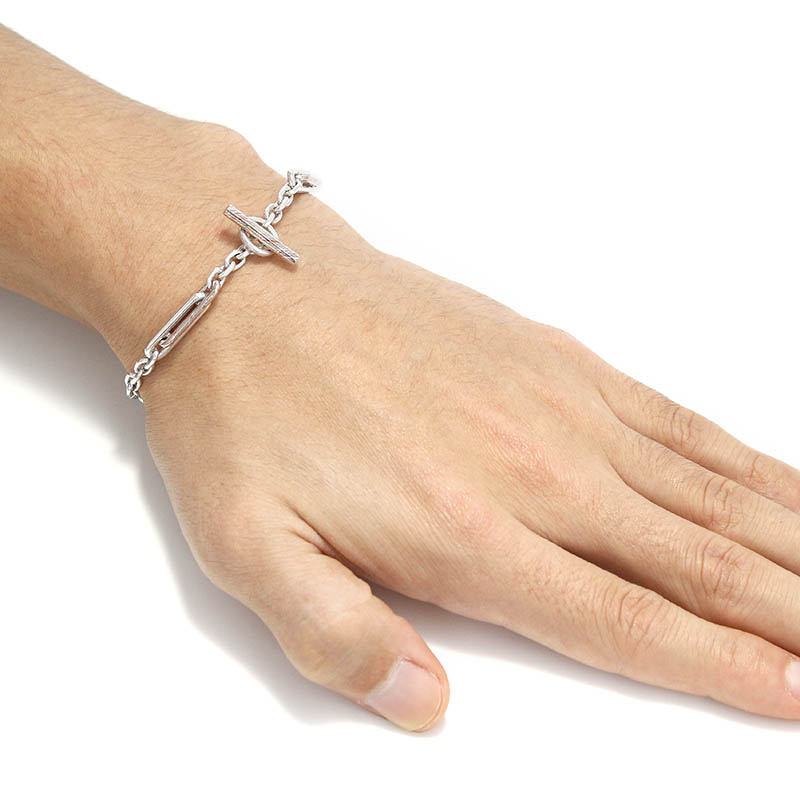 Double Link Bracelet / MOKUME×Silver