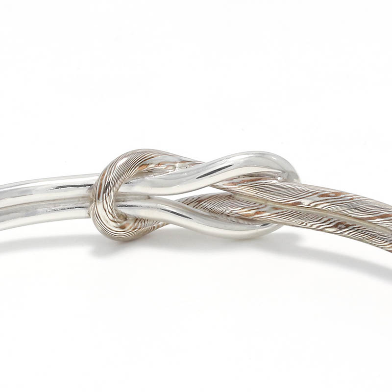 Eternal Knot Bangle MOKUME×Silver